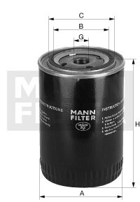 Ölfilter Mann Hummel - W 940/37 passend zu RENAULT VI