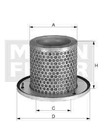 Luftfilter Mann Hummel - C 1374/2 KIT - Luftfilter